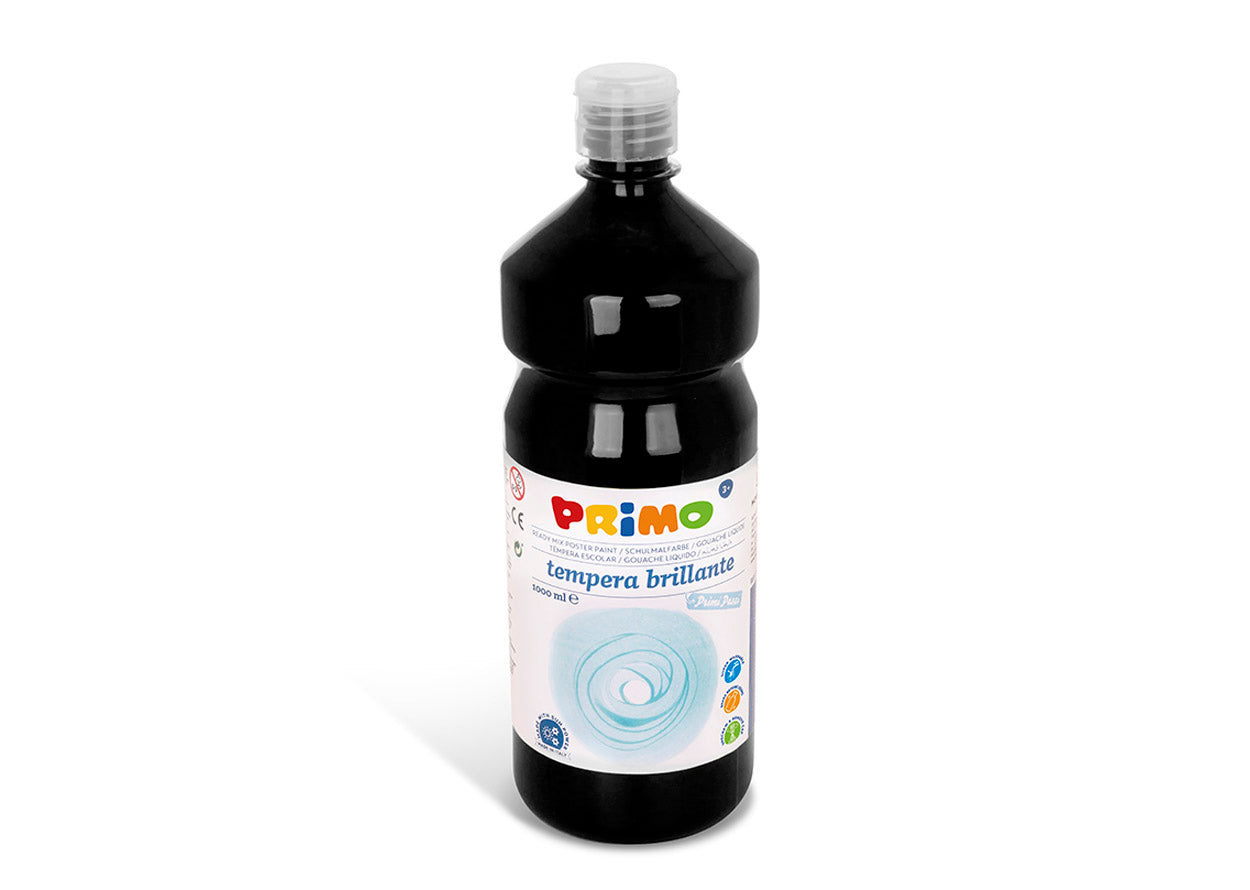 PRIMO FLACONE TEMPERA  BRILLANTE ML.1000 NERO