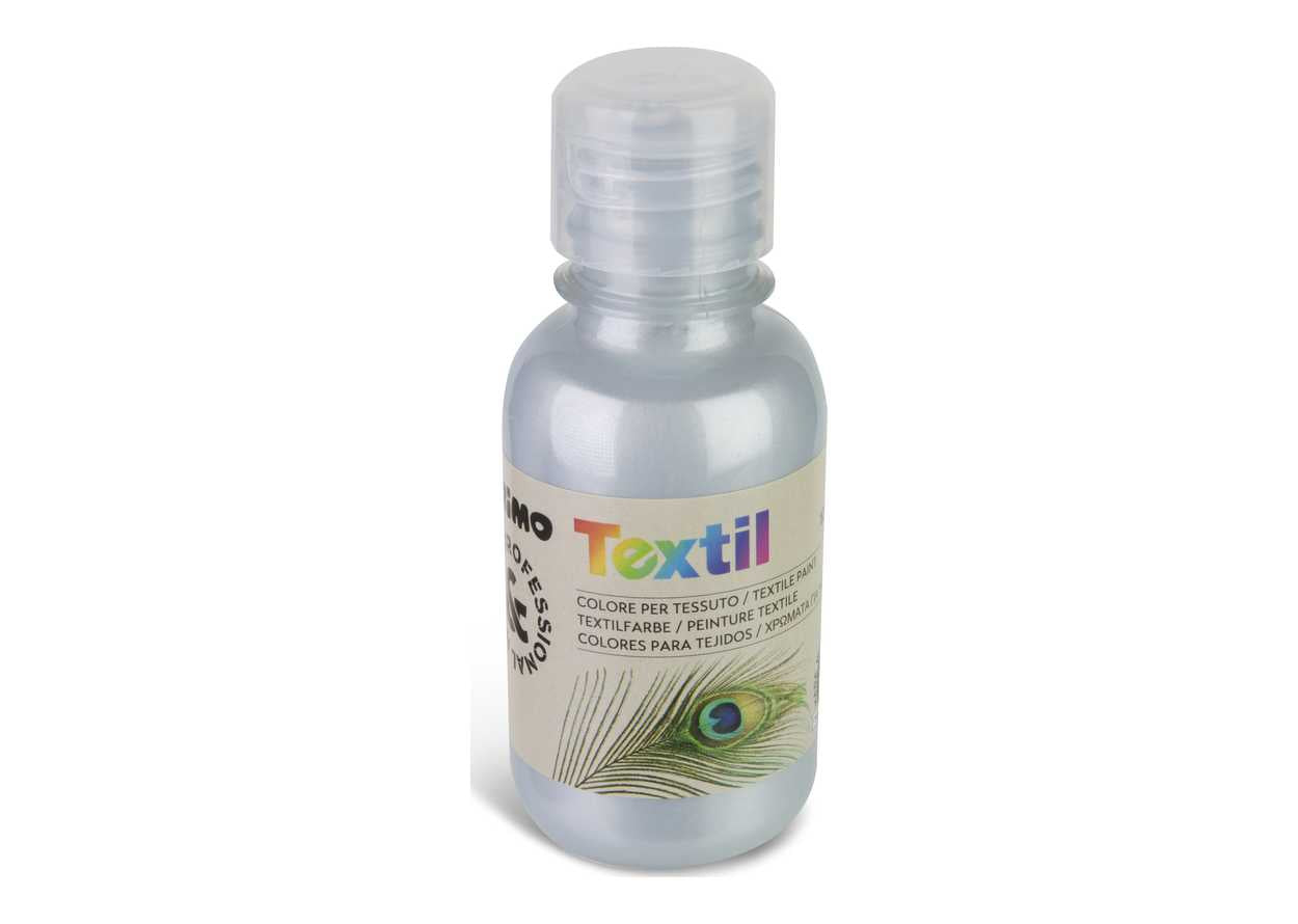 colore metallizzato per tessuto da 125 ml argento
