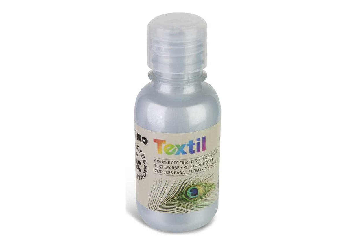colore metallizzato per tessuto da 125 ml argento