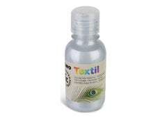 colore metallizzato per tessuto da 125 ml argento