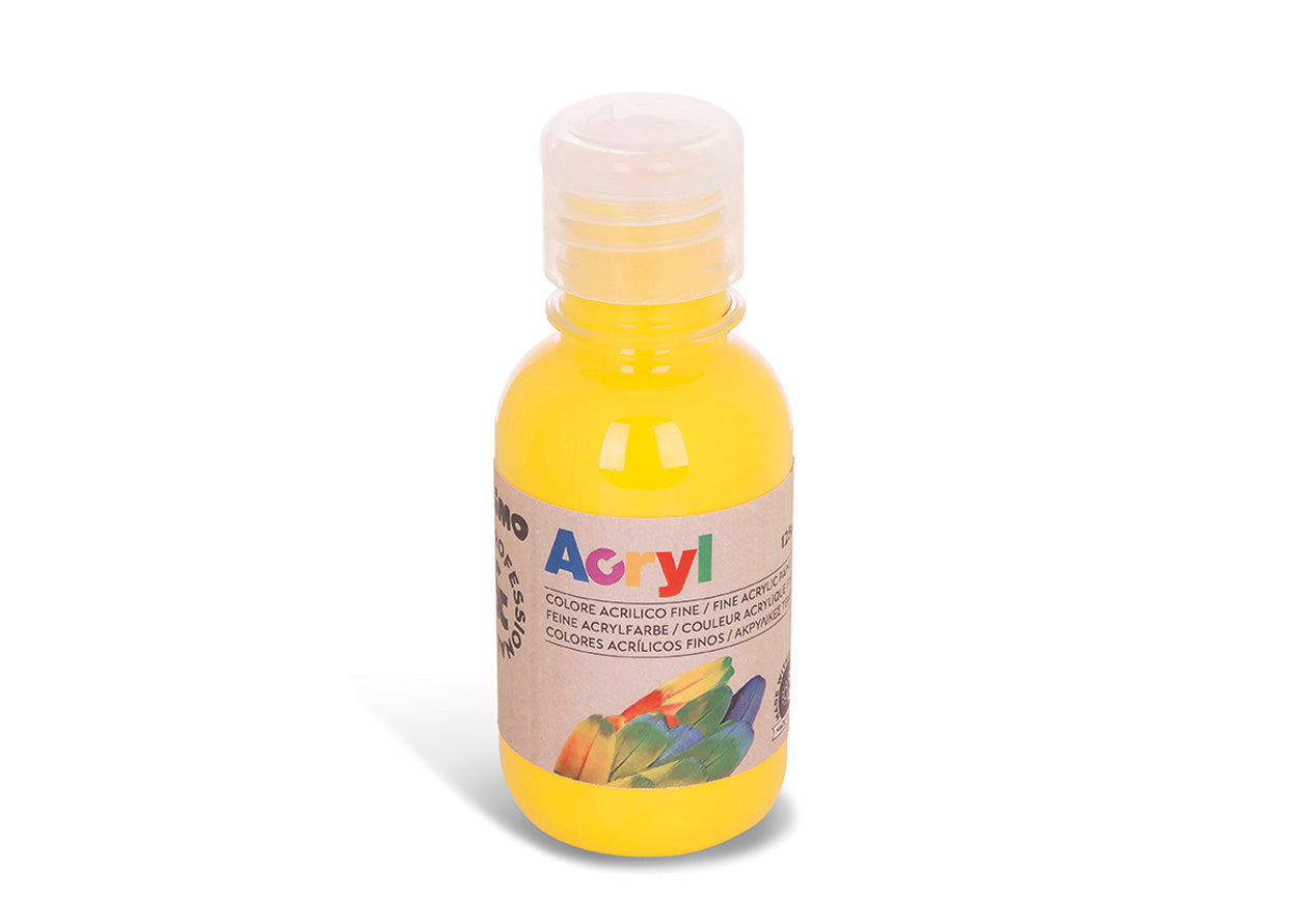 colore acrilico fine da 125 ml giallo primario 201