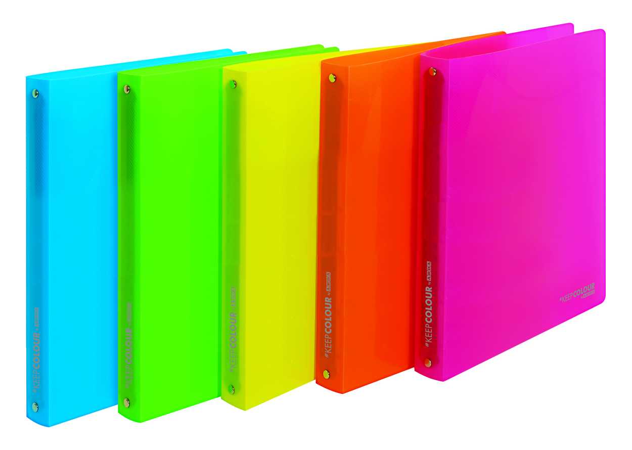 COPERTINA ANELLI PPL COLOR FLUO A4 DM.30