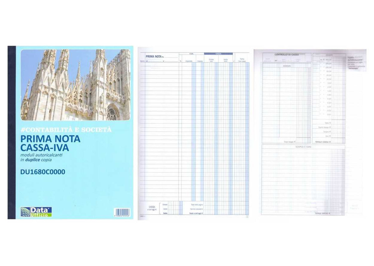 BLOCCO PRIMA NOTA 2COPIE A4