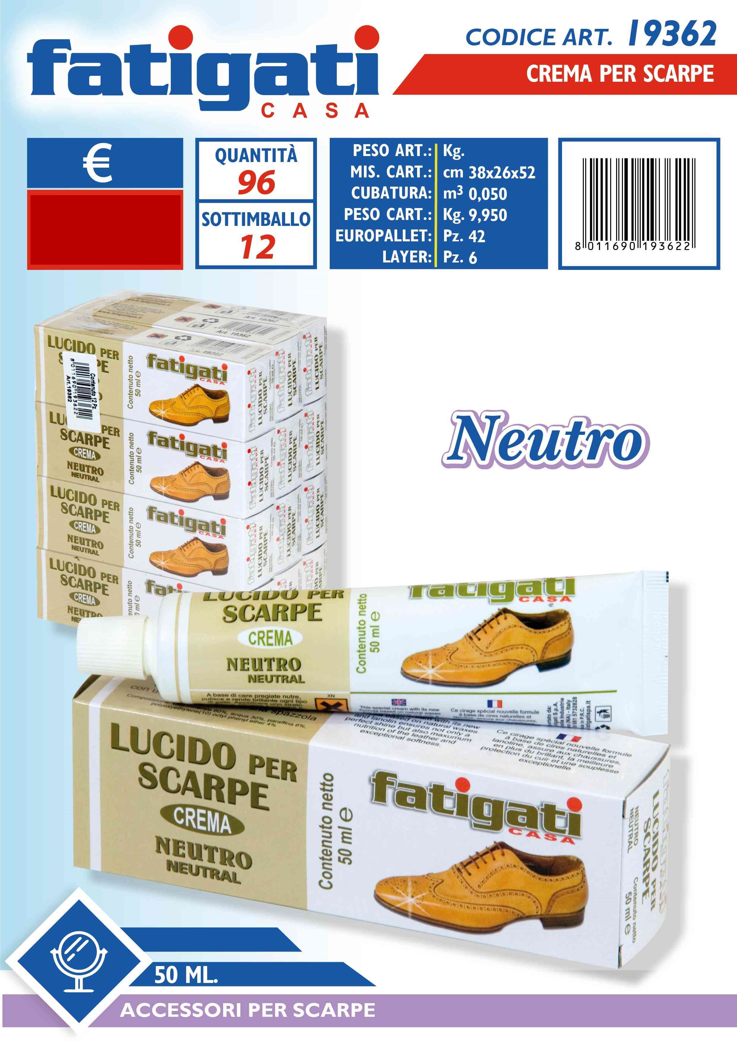CREMA X SCARPE NEUTRO 50G