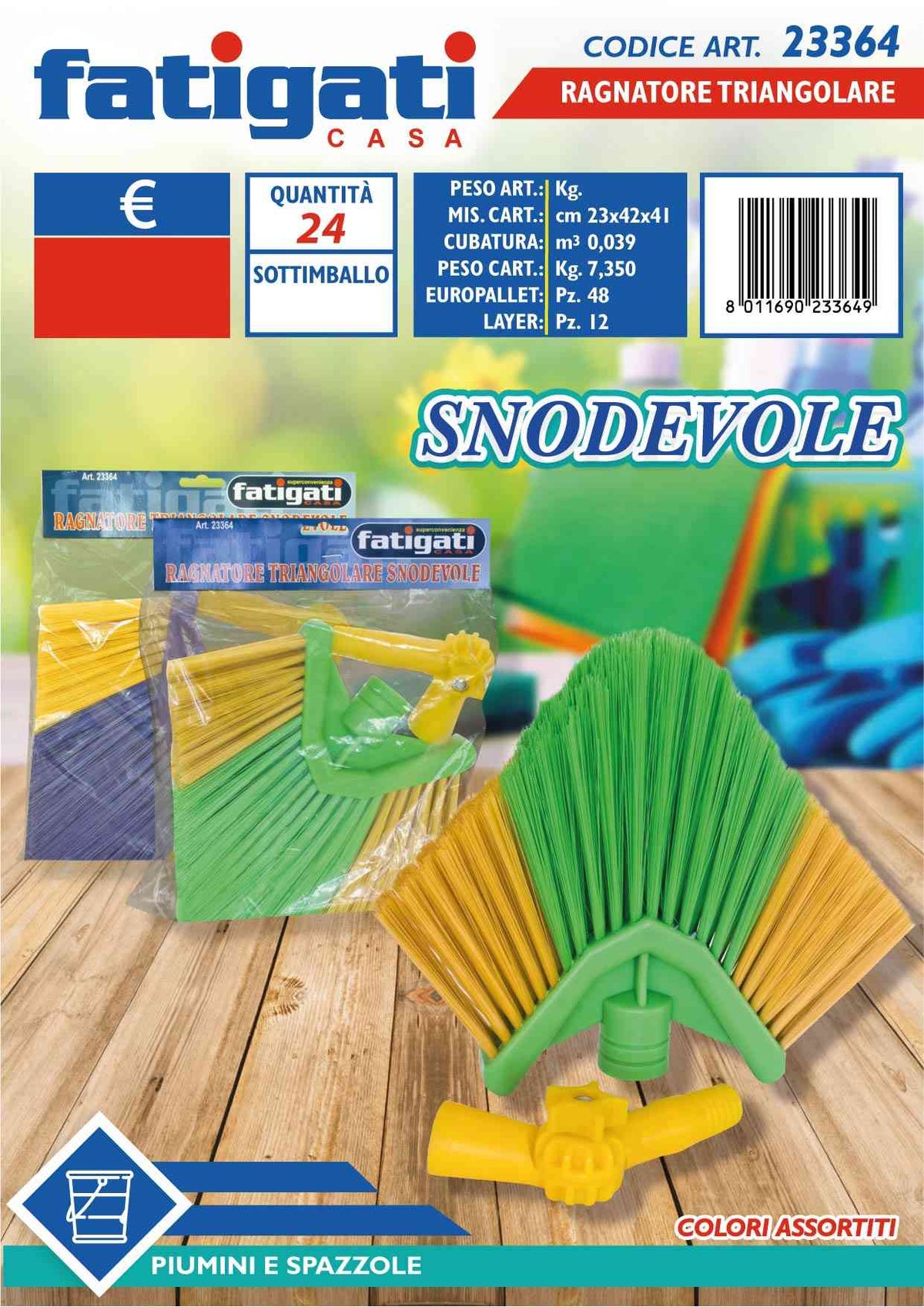 RAGNATORE TRIANGOLARE SNODEVOLE