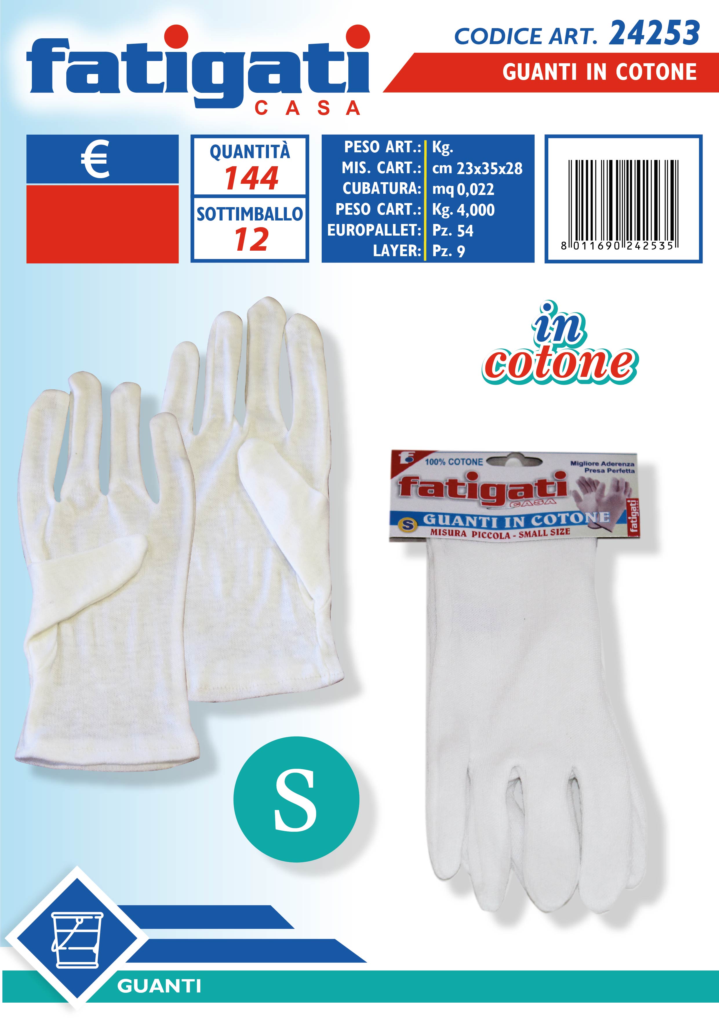 GUANTI IN COTONE PICCOLO