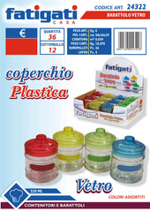 BARATTOLO VETRO C/COPERCHIO