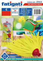 MOP SINTETICO GIALLO 50 STRISCE 24/CT