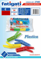 PINZA PLAST.ANATOMICA 10PZ