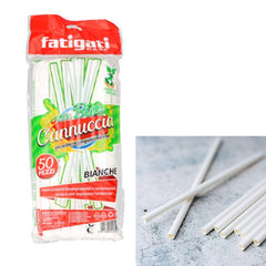 CANNUCCIA BIBITA BIO BIANCA 50PZ 5*20