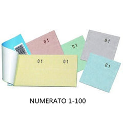 BLOCCHETTO NUMERATO 1-100 BRILLAMTE  ASSORTITO