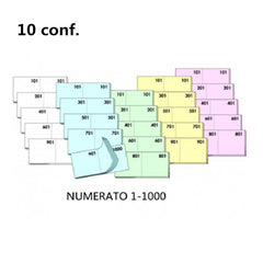 BLOCCHETTO NUMERATO 1-1000 BRILLANTE