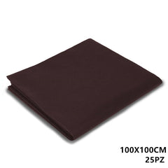 TOVAGLIA IN TESSUTO NON TESSUTO 1X1MT MARRONE 25PZ