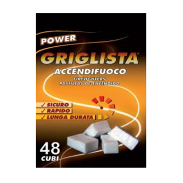 ACCENDIFUCCO GRIGLISTA TAVOLETTE 48 CUBI CT/32