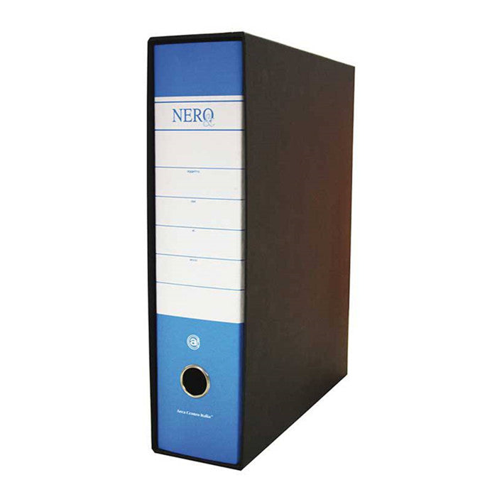 RACCOGLITORE PROTOCOLLO NERO DORSO 8 BLU CHIARO