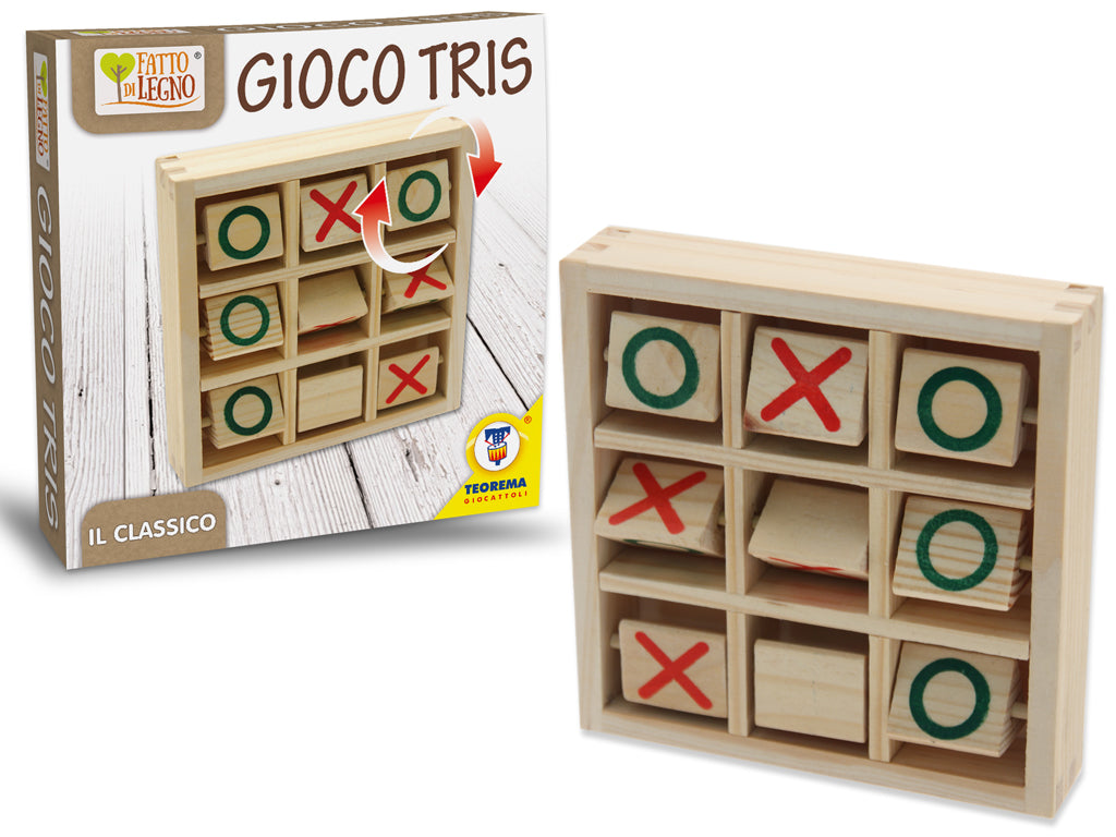FATTO DI LEGNO - GIOCO TRIS DA VIAGGIO