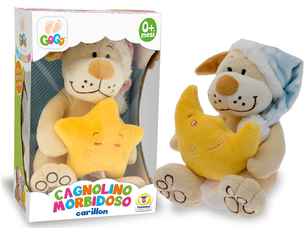 GOGO - CARILLON CAGNOLINO MORBIDOSO 2 ASS 22 CM
