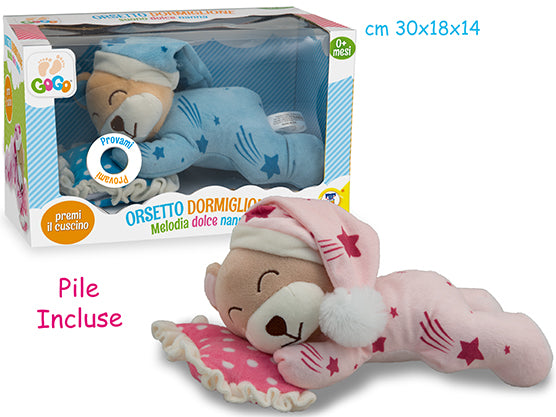 GOGO - ORSETTO DORMIGLIONE CON MELODIA 2 ASS