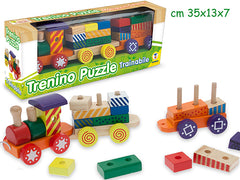 FATTO DI LEGNO - TRENINO PUZZLE TRAINABILE