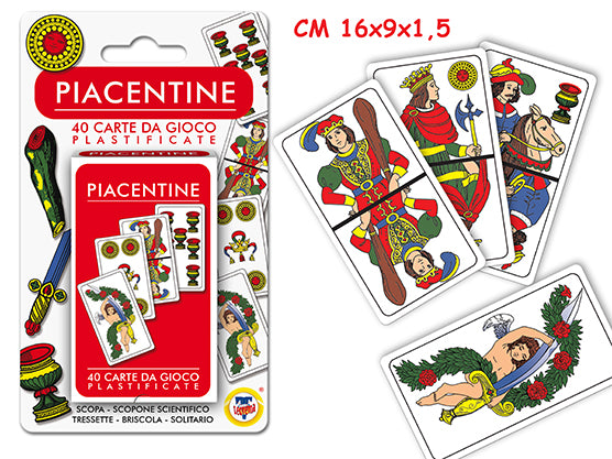 CARTE DA GIOCO PIACENTINE MAZZO DA 40 PZ