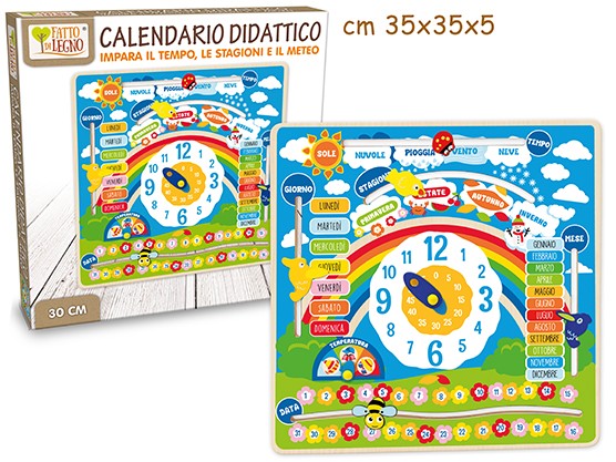 FATTO DI LEGNO - CALENDARIO DIDATTICO IN LEGNO