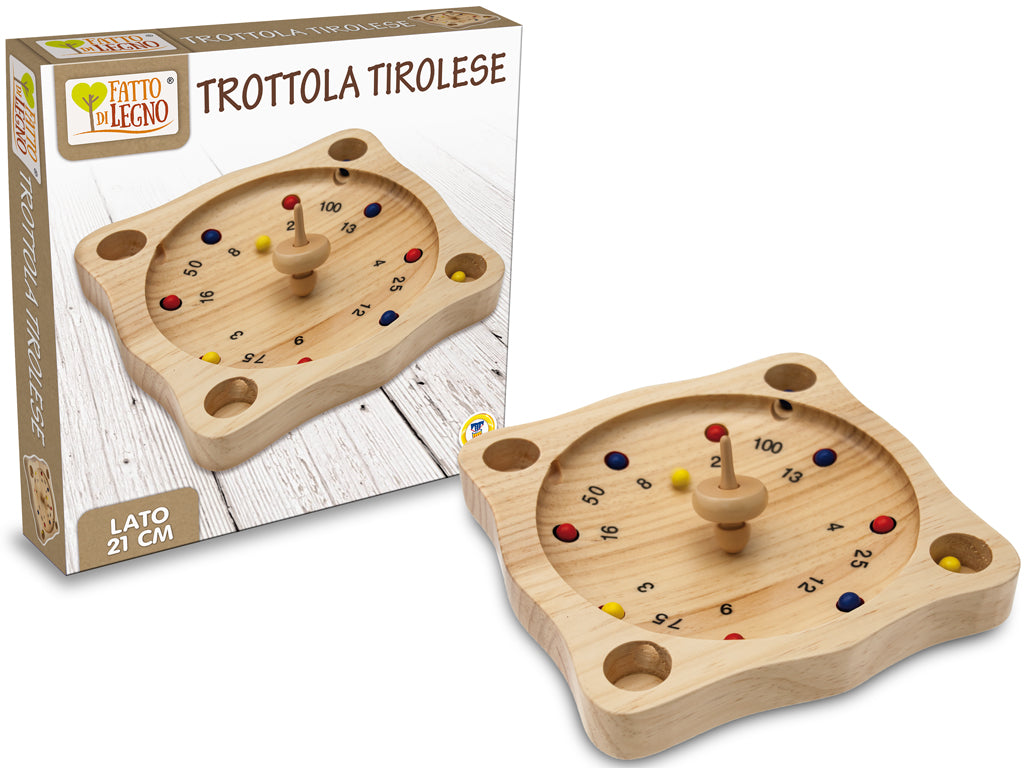FATTO DI LEGNO - TROTTOLA TIROLESE DIAM 22 CM