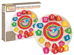 FATTO DI LEGNO - OROLOGIO PUZZLE EDUCATIVO