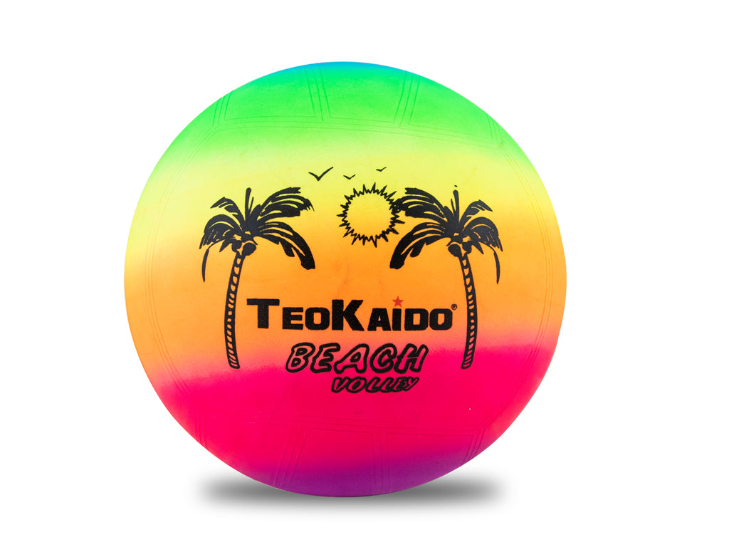 TEOKAIDO - PALLONE IN GOMMA RAINBOW DIAM 22.5CM