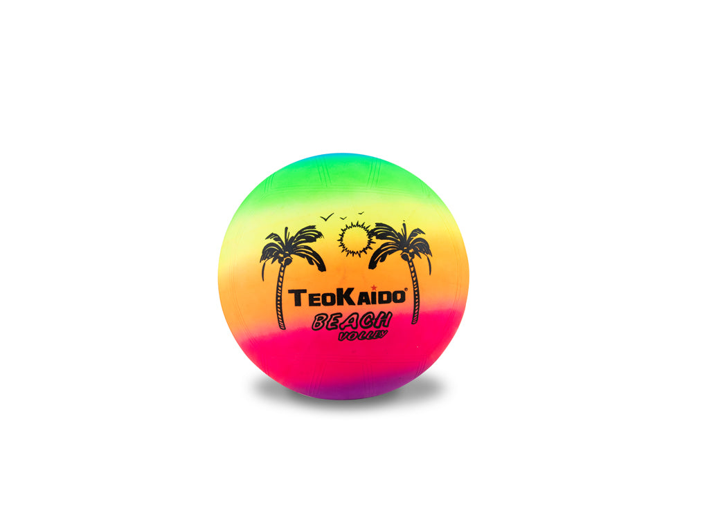 TEOKAIDO - PALLONE IN GOMMA RAINBOW DIAM 14CM