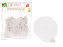 TEO'S - PALLONCINI BIANCHI 25 CM 25 PZ