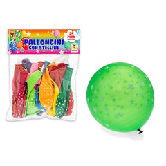 TEO'S - PALLONCINI COLORATI CON STELLINE 25 CM