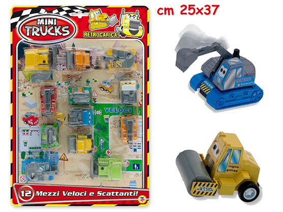 MR. BOY - MINI TRUCKS 12 PZ RETROCARICA C/OCCHI
