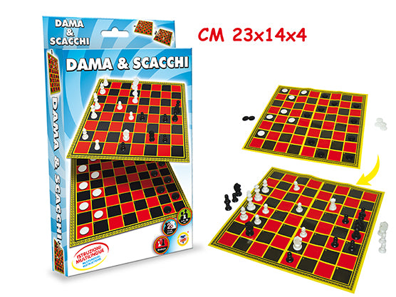 SERIE GIOCO DAMA & SACCHI VERSIONE TRAVEL