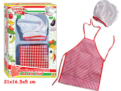 GRANDE CHEF - CAPPELLO DA CUOCO E GREMBIULE