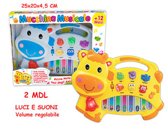GOGO - PIANOLA MUSICALE MUCCA 2 ASS