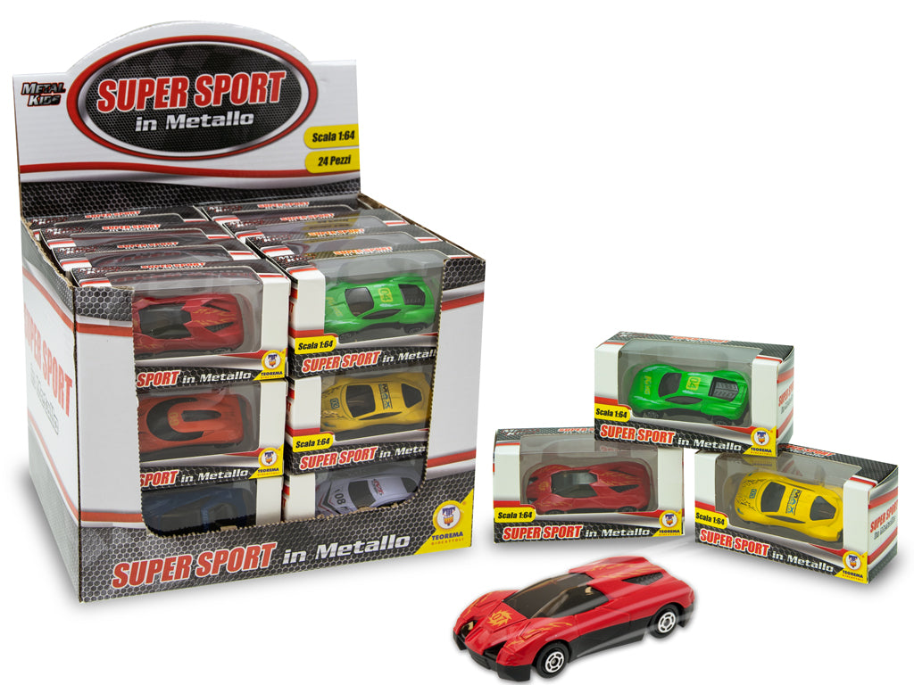 METAL KIDS - AUTO SPORTIVE IN METALLO 24PZ 8 MDL