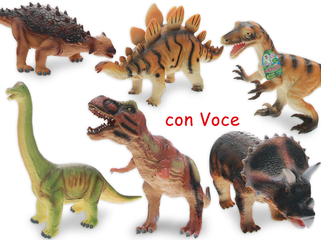 GEO NATURE - DINOSAURI SOFFICI CON SUONO 50CM