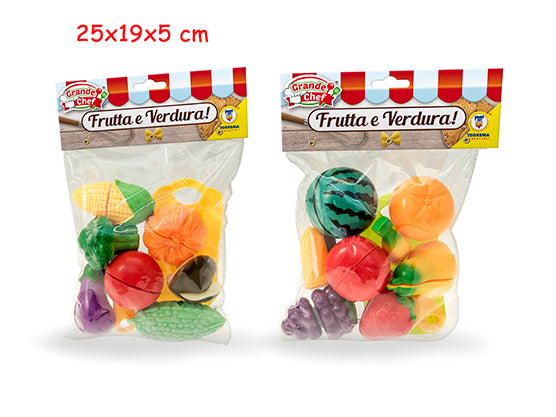 GRANDE CHEF - FRUTTA E VERDURA CON VELCRO 2 MDL
