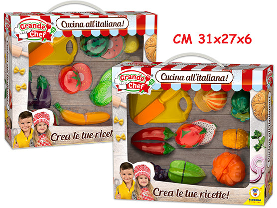 GRANDE CHEF - FRUTTA E VERDURA CON VELCRO 2 MDL