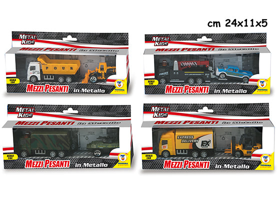METAL KIDS - MEZZI PESANTI 4 MDL IN METALLO