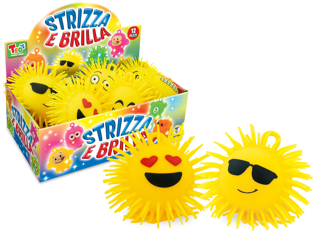 TEO'S - STRIZZA E BRILLA EMOTICON CON LUCE 6MDL