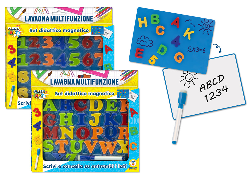 PLASTIART - LETTERE E NUMERI MAGNETICI 2 ASS
