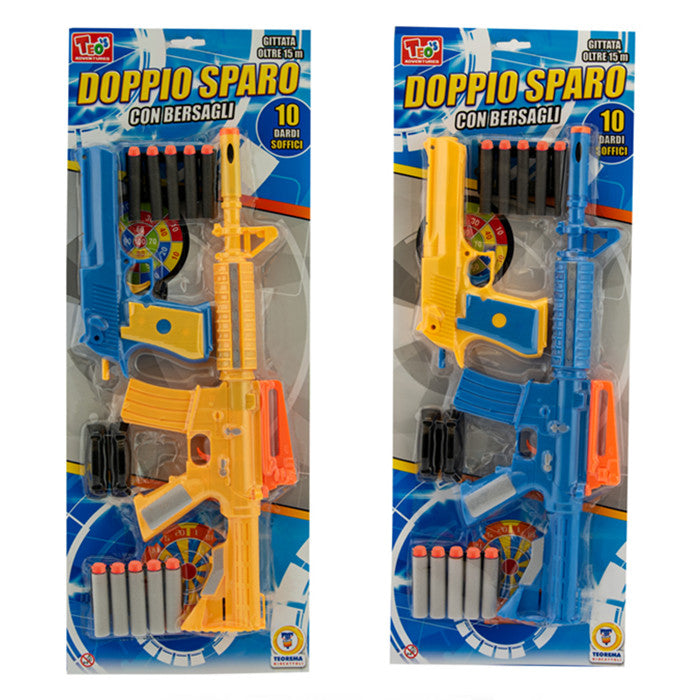 TEO'S - MITRA E PISTOLA LANCIA DARDI 10 PROIETTILI