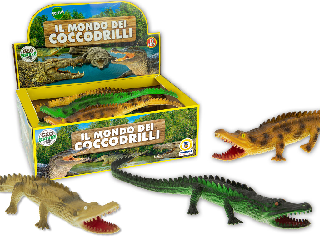 GEO NATURE - COCCODRILLI SOFFICI CON FISCHIETTO 30