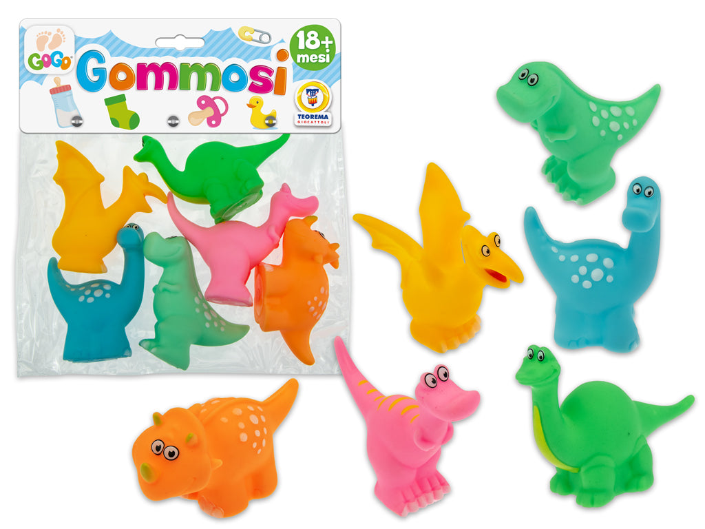 GOGO - GOMMOSI DINOSAURI FUNNY 6 PZ