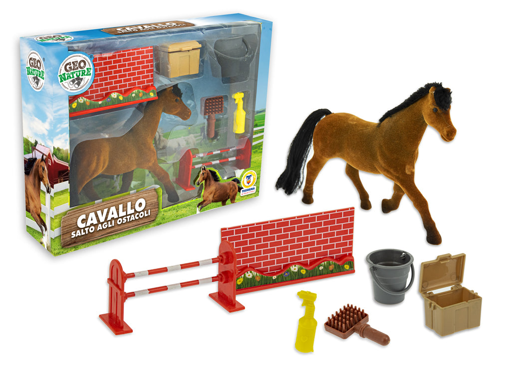 GEO NATURE - CAVALLO FLOCCATO SALTO OSTACOLI