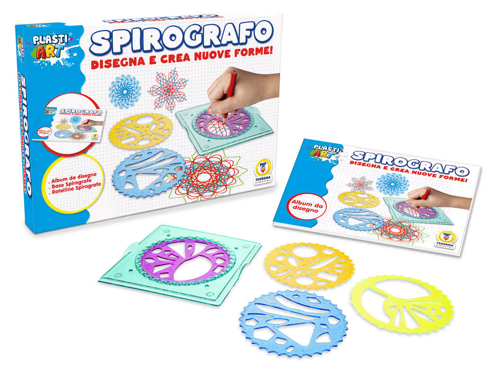 PLASTIART - SPIROGRAFO E STENCIL