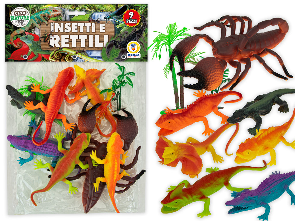 GEO NATURE - INSETTI E RETTILI 9 PZ