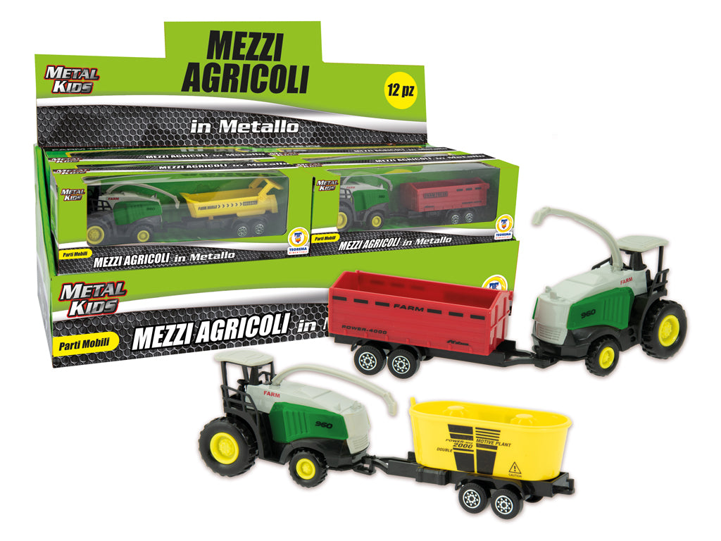 METAL KIDS - TRATTORE CON RIMORCHIO  3 MDL