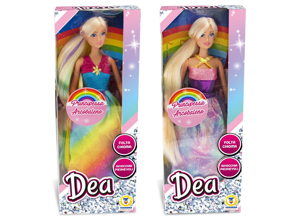 DEA - BAMBOLA PRINCIPESSA ARCOBALENO LUNGHI CAPELL